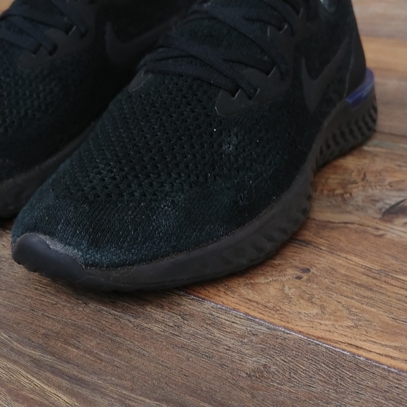 Nike Epic React Flyknit Black Racer Blue - Picture 9 of 13